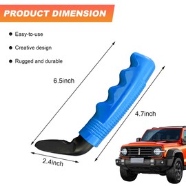 ZNDAW Car Door Handle for Elderly, Portable Car Door Handle Assist Grab Bar, Multifunction Vehicle Support Handle for Seniors and Handicapped, Auto Cane for Getting in and Out of Car (Blue)