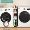 4-Tier Slim Utility Rolling Laundry Cart with Wheels, Easy to