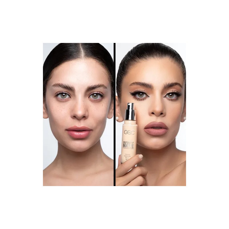 Goc Maquillaje Líquido Infinity Liquid Foundation Super Mate Tono Tono