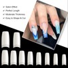 500PCS Natural False Nails Tips Lady French Style Acrylic Artificial