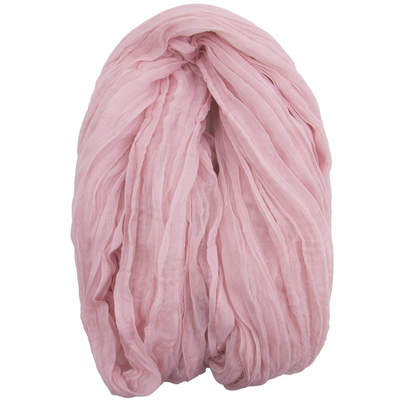 Time to Sparkle Cheesecloth Table Runner 90X400CM - Baby Pink