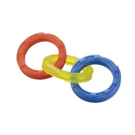 Richell Dog Toy, Nerf Dog, Three Ring Tag, 10.5i
