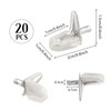 Wisebom Shelf Brackets Supports Shelf Support Pin, Pack of 20
