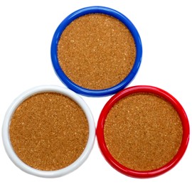 Chef Craft Basic Cork Coasters with Plastic Frame, 4 Inches in Diameter 4 Piece Set, Color May Vary