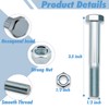 5 Pack Grade 2 Shear Bolts 1/2" x 3-1/2" Kit