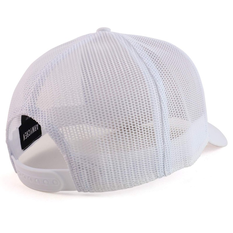 Armycrew XXL Oversize High Crown Adjustable Plain Mesh Back Trucker