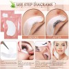 200 Pares Parches Empaque Hidrogel Para Ojos Pestañas Mink Verde