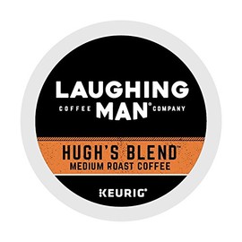 Laughing Man Hugh's Blend, Single-Serve Keurig K-Cup Pods, Medium Roast Coffee, 16 Count