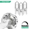 Jaenmsa 60W G9 Halogen Light Bulbs 2 Pin, 12 Pcs