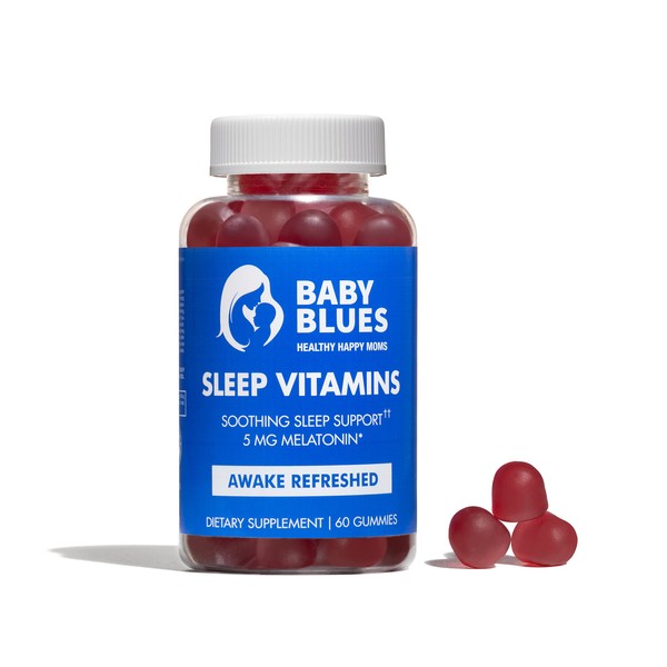 Baby Blues: Sleep Vitamins for Moms - 5mg Melatonin Strawberry Flavored Gummies