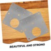 Sosoport 8pcs Cabinet Hinge Repair Plates Door Filler Plate Kit
