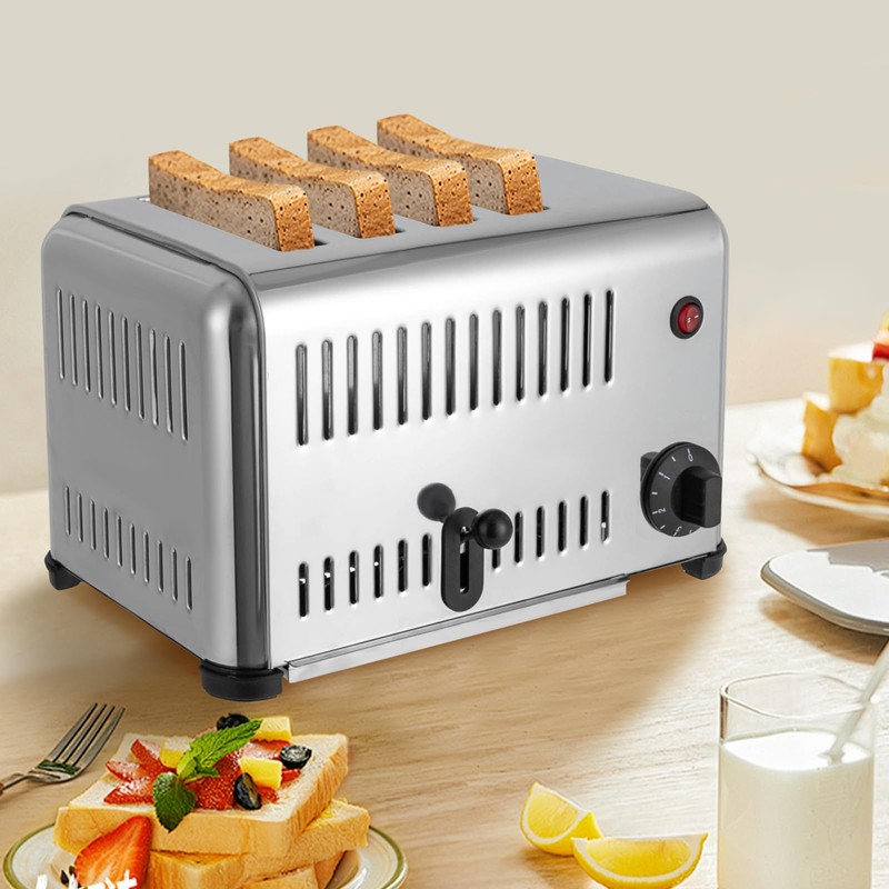 1650W Toaster Machine Stainless Steel Bread Toaster Electric Bread Baker
