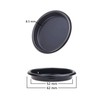 Kare & Kind 4X Round Closet Door Finger Pulls (Black)