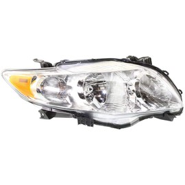 For Toyota Corolla Headlight Assembly 2009 2010 Passenger Side Chrome Interior | Base/CE/LE/XLE Model | CAPA TO2503182 | 8111002670