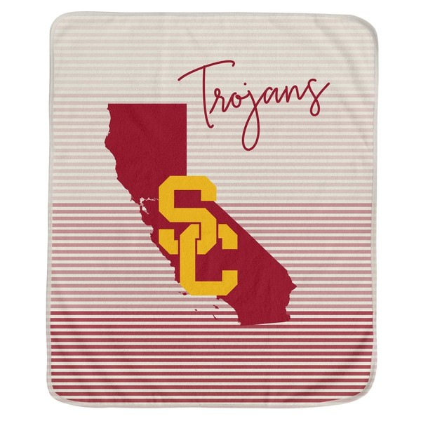 USC Trojans State Stripe Blanket
