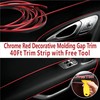 Mr.Brighton LED 40ft (12m) Chrome Red Car Interior Decorative Molding