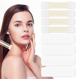 44 PCS Neck Tape Lifting Invisible Set - Neck & Face Lifting Tape, Instant Necks Lift Strap Patch Tightening Tapes Invisible Firming, High Elastic Face Necks Lifting-Tape(4 tapes + 40 patches)