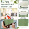 Maxdot 4 oz Dessert Cups, 60 Sage Green Disposable Ice