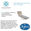 aztex PVC Protective Massage Table Cover With Tie Tapes