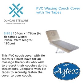 aztex PVC Protective Massage Table Cover With Tie Tapes
