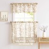 Treatmentex - Cortinas de cocina de hojas de 36 pulgadas,