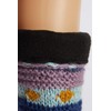 Tibetan Socks Hand Knit Wool Fleece Lined Long Slipper Socks