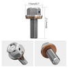 NICECNC M8X1.25 Sliver Magnetic Oil Drain Plug Bolt Compatible with