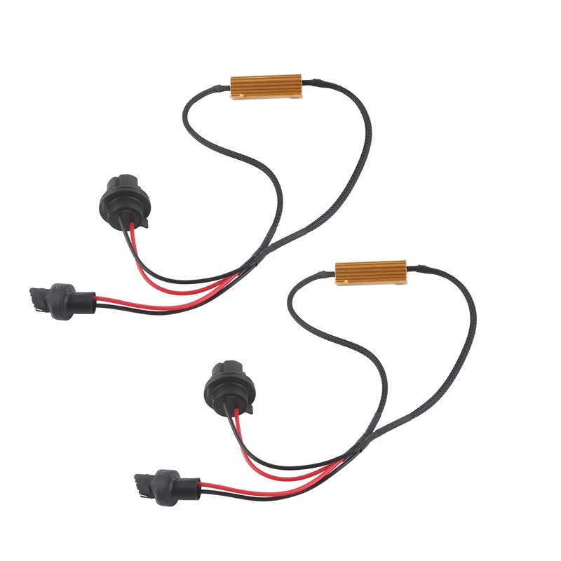 7440 T20 50W8RJ Hyper Flash Fix Error Free Wiring Adapters