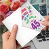 NobleWorks - 45th Birthday Card with Envelope - Funny Stationery