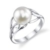 The Pearl Source 8-9mm Genuine White Freshwater Cultured Pearl Sandy
