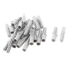 uxcell® M10x50mm Plastic Anchors Lag Expansion Nails Plugs Screws Clips 25Pcs