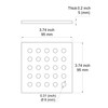 HOLGE 3.75 Inch Square Shower Drain Cover 95MM Floor Drain