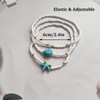 Dishowme Turquoise Starfish Anklet Bracelet 3 Pieces Bohemian Beads Anklet