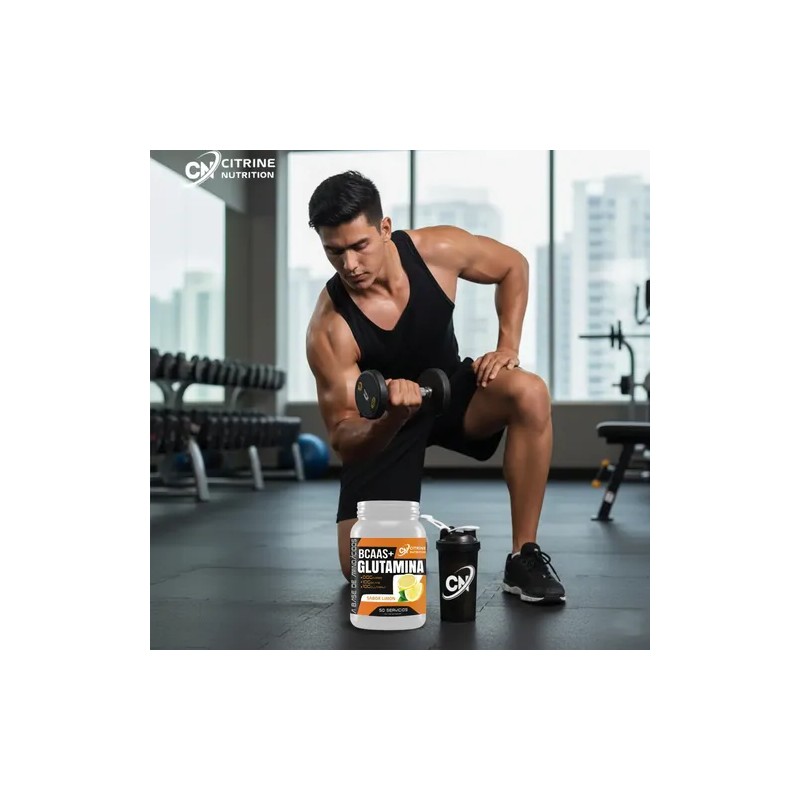 Suplemento Bcaas Glutamina 1kg Citrine Nutrition 50servis