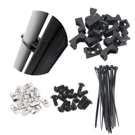 Rrina 15Pcs Cable Zip Tie Saddle Type Mounting Block Wire Clips Base Fixture for 40 Series European Standard Aluminum Profile