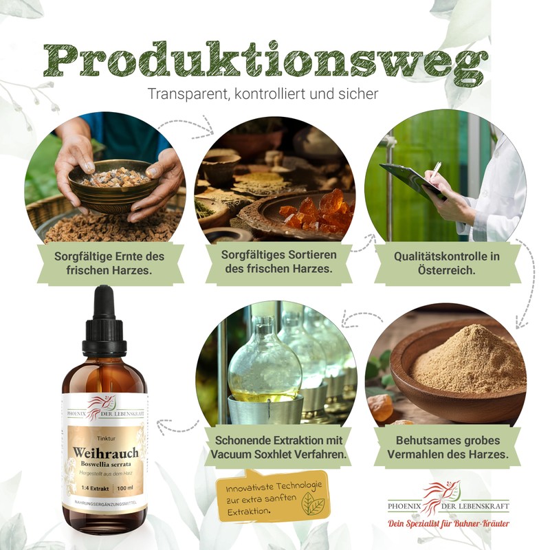Frankincense Tincture - 100 ml, Boswellia Serrata Drops, 1:4 Extract,