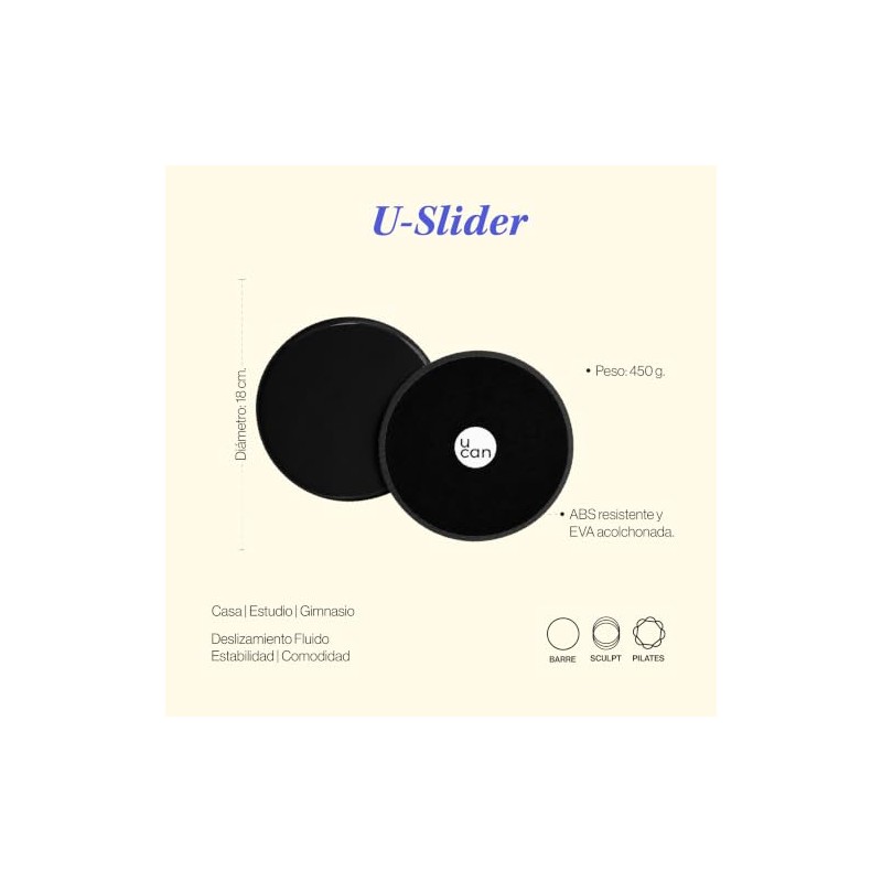 U can - Sliders Discos deslizantes para Ejercicio | Pilates,