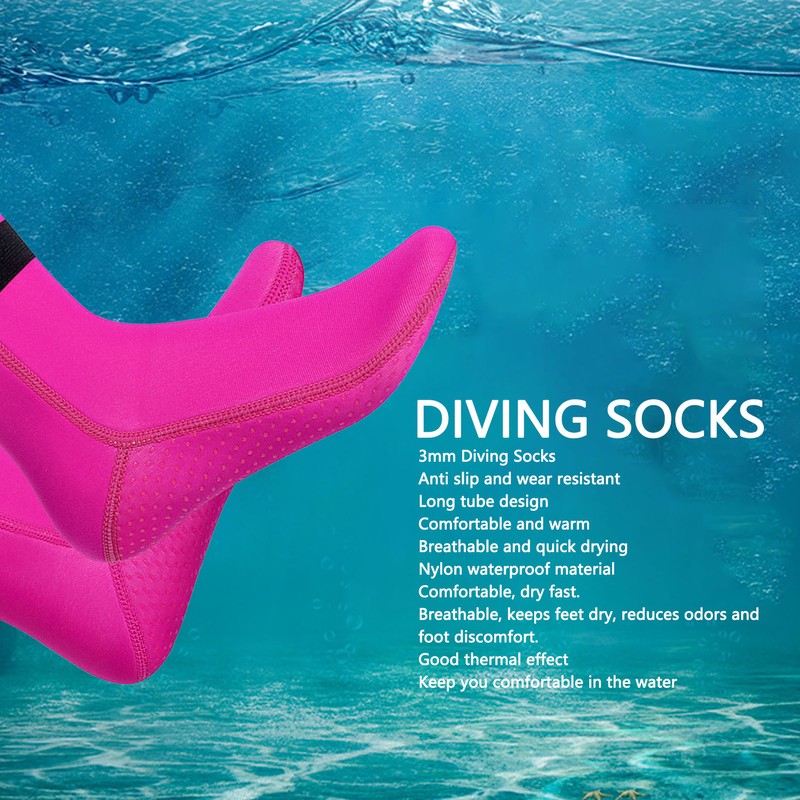 3mm Diving Socks Anti Slip Wear Resistant Comfortable Thermal Beach