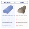 Ruizman Knee Pillow for Back Sleeping - Half Moon Bolster
