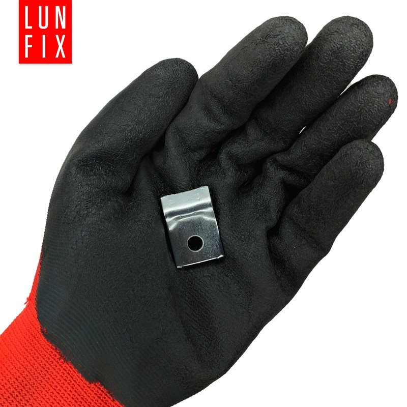 Mounting Clamp Rod Mat Fence Tension Wire Holder with Self-Tapping