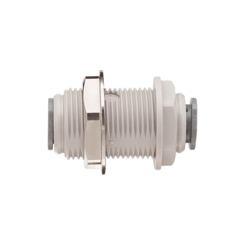 John Guest Bulkhead Connector 1/2 inch Tube OD (one supplied)