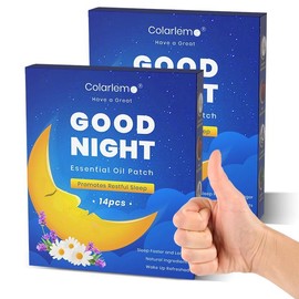 Colarlemo Good Night Essential Oil Patch - 14pcs Relaxing Aromatherapy Patches with Botanical Blend for Peaceful, Vegan Nights:_2 Boxes (28eaÔºâ