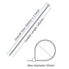 Haus Projekt White 200x2.5mm Small Cable Ties, 100pcs Premium Industrial