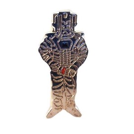 Metal Enamel Pin Badge Doctor Dr. Who Enemy Cyberman