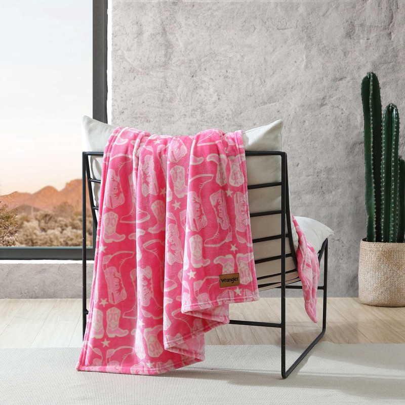 Wrangler - Throw Blanket, Super Soft Premium Plush Bedding, Western