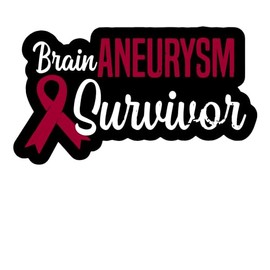 (3PCS) Brain Aneurysm Awareness Sticker for Water Bottles, Car Sticker, Book Sticker (3 Inches)