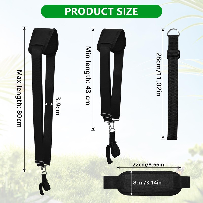 Brush Cutter Carry Strap, Nylon Shoulder Strap Trimmer Straps, Adjustable