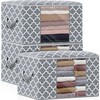 WISELIFE Storage Bags 100L 3-Pack Large Blanket Clothes Organization and