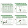 Auroscent Senior Exercise Chair Workout Poster, 30-Day Stretching and Gentle