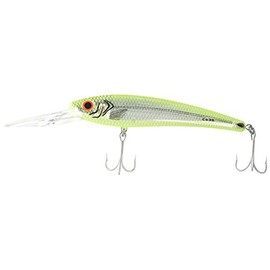 Bomber Saltwater Grade CD (Certified Depth) - Silver Flash/Chartreuse Back - 8 in